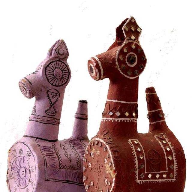 Paper Mache Horses