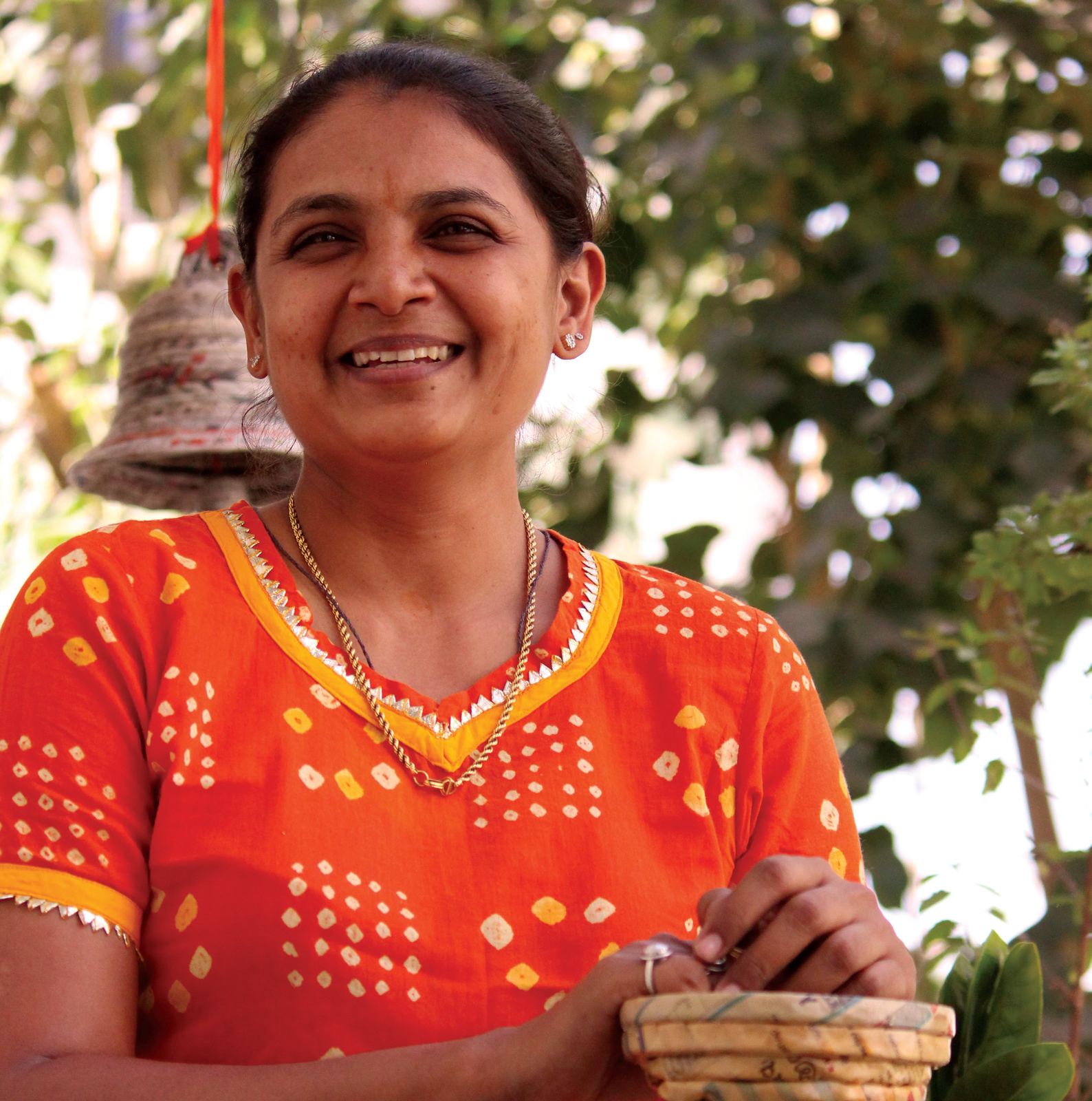 Neelu Patel at home in Ahmedabad