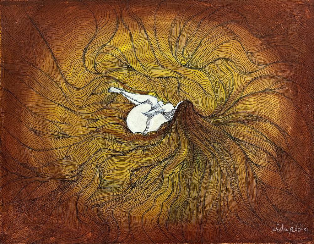 Untitled (Figure in a Vortex)